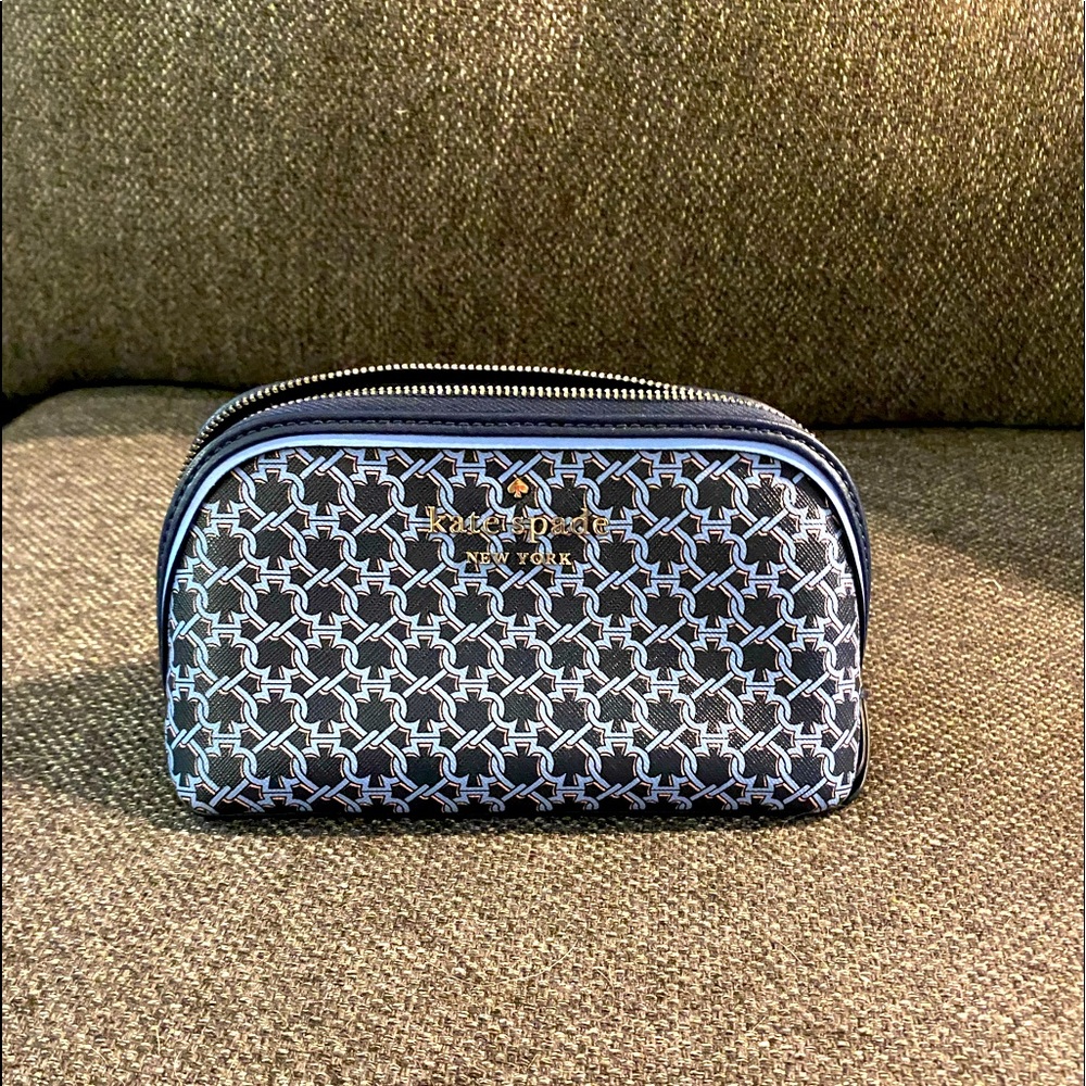 Kate Spade New York spade link dome makeup bag
